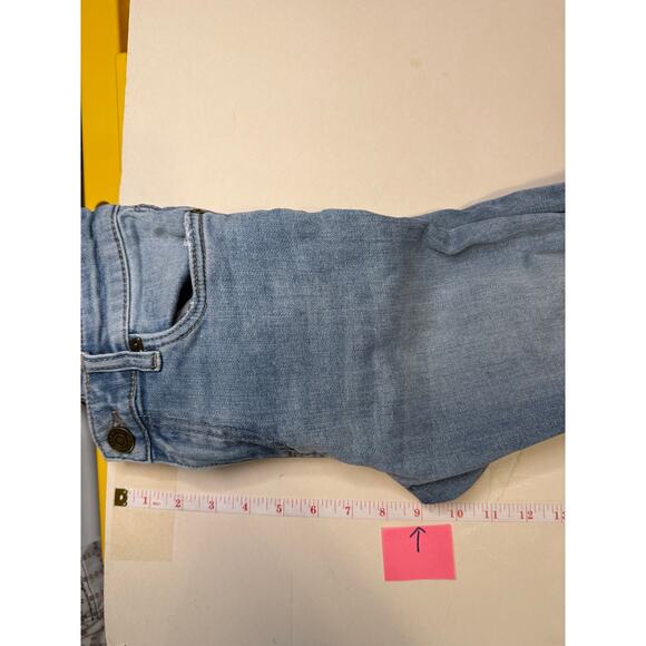 Kut from the Kloth Distressed straight leg Jeans Light Wash Size 0 Y2K Vibe - Picture 11 of 13